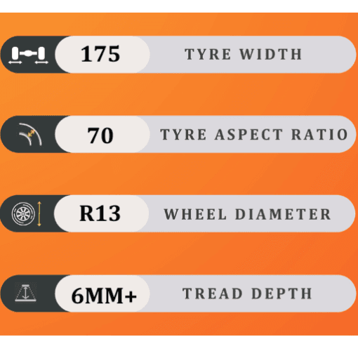 175/70/13 6MM+