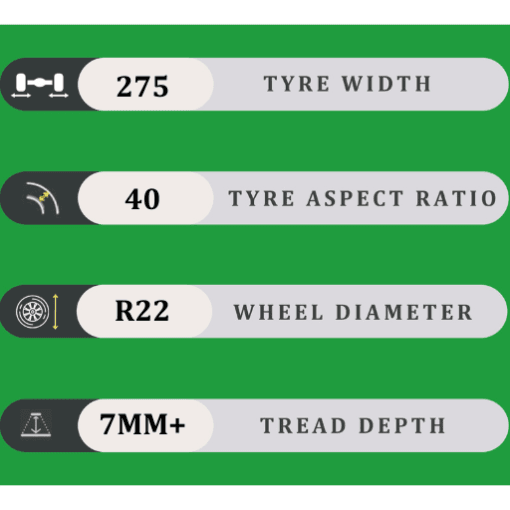 275/40/22 7MM+