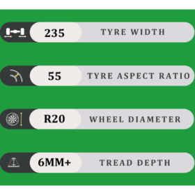 235/55/20 6MM+