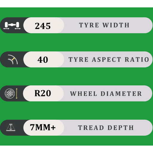 245/40/20 7MM+