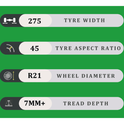 275/45/21 7MM+
