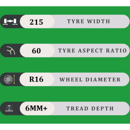215/60/16 6MM+