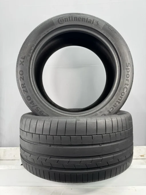 2X 295 40 ZR20 110Y XL 6MM Continental Sport Contact-6 Tyres Pressure tested - Image 3