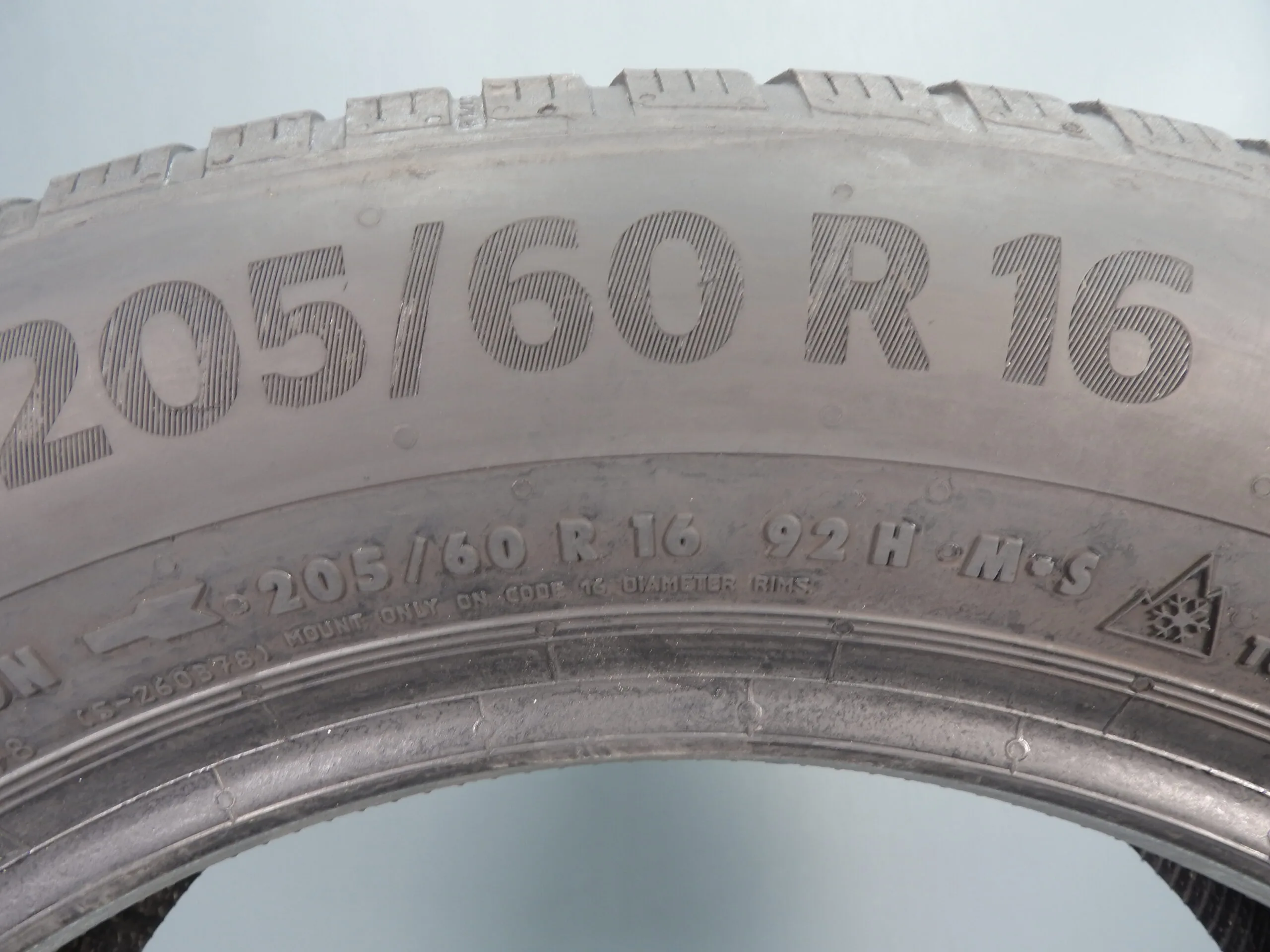 205/60/R16 X2 7MM Continental Winter Contact Premium Quality Part Worn Tyre Fully Pressure Tested - Image 11