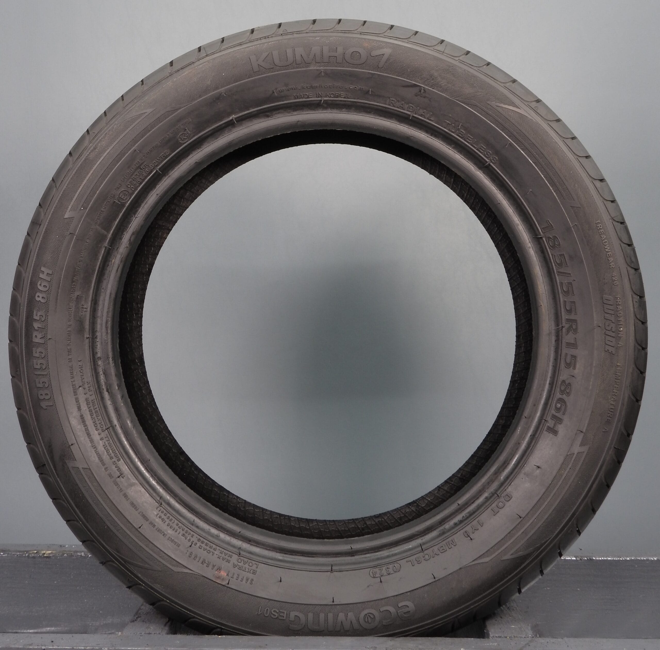 185/55/R15 X2 7MM+ Kumho Eco wing Premium Quality Part Worn Tyre Fully Pressure Tested - Image 6