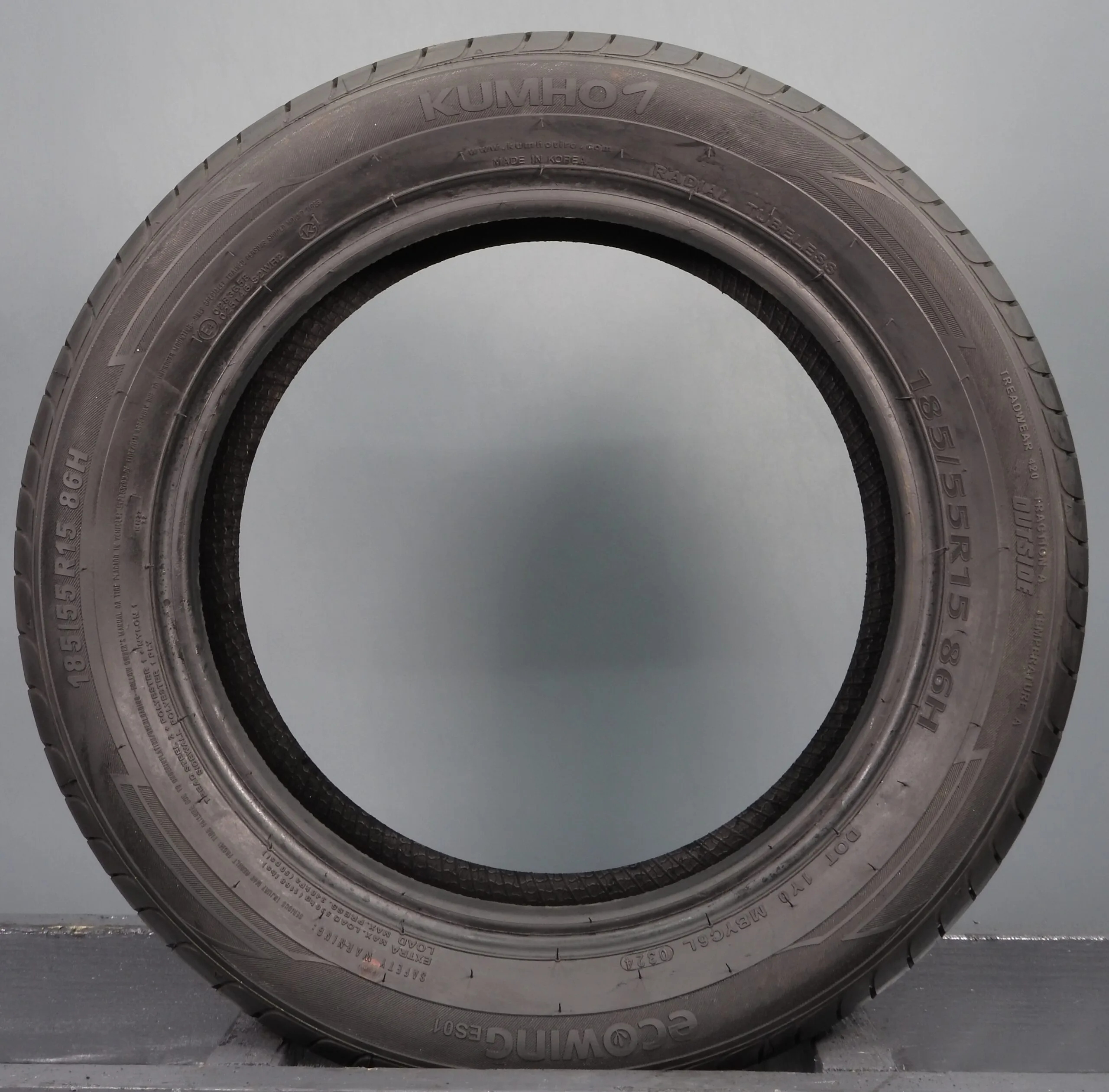 185/55/R15 X2 7MM+ Kumho Eco wing Premium Quality Part Worn Tyre Fully Pressure Tested - Image 6